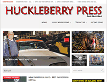Tablet Screenshot of huckleberrypress.com
